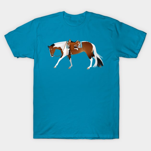 Tobiano Western Pleasure Horse - Equine Rampaige T-Shirt by Equine Rampaige